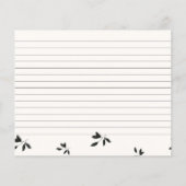 Carte de recette de Fête des mariées florale de Bo (Dos)