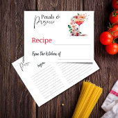 Carte de recette de Fête des mariées Florale de Pe