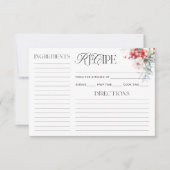 Carte de recette de Fête des mariées Florale d'hiv (Devant)