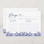 Carte de recette de Fête des mariées Florale vinta (Devant / Derrière)