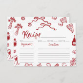 Carte de recette de Fête des mariées italienne à m (Devant / Derrière)