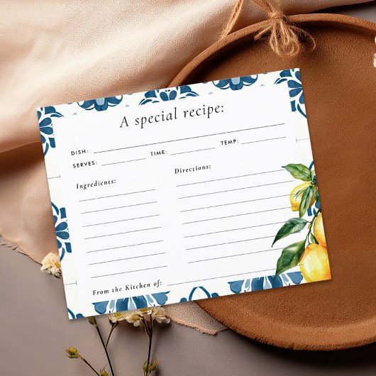 Carte de recette de Fête des mariées italienne Lem