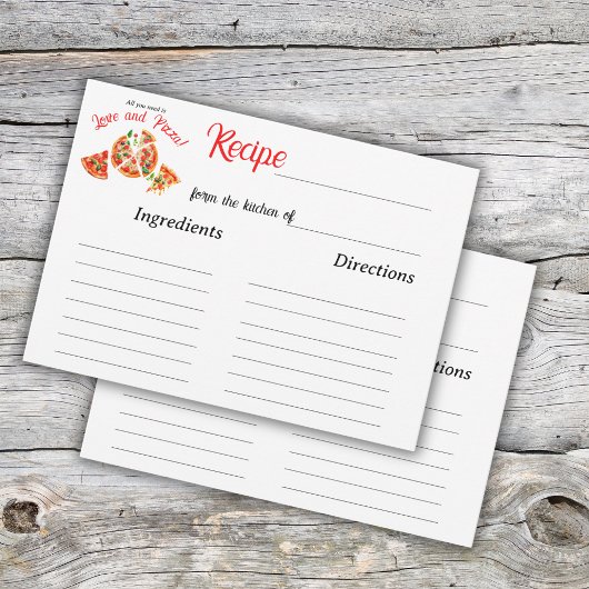 Carte de recette de Fête des mariées italienne Lov