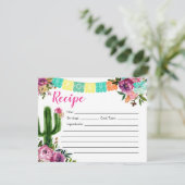 Carte de recette de Fête des mariées mexicaine col (Debout devant)