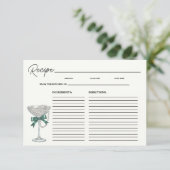 Carte de recette de Fête des mariées Pearl and Bow (Debout devant)