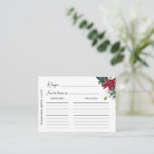 Carte de recette de Fête des mariées Poinsettia d' (Debout devant)