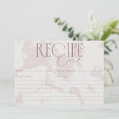 Carte de recette de Fête des mariées rose pâle (Debout devant)