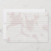 Carte de recette de Fête des mariées rose pâle (Dos)