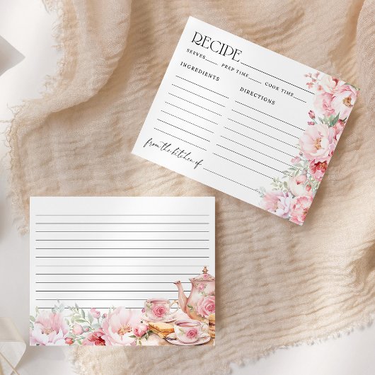 Carte de recette de Fête des mariées rose pâle au 
