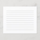 Carte de recette de Fête des mariées sauvage color (Dos)