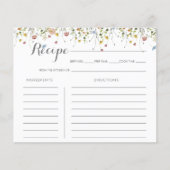 Carte de recette de Fête des mariées sauvage color (Devant)