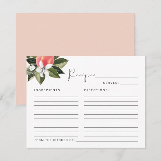 Carte de recette de Fête des mariées SAVANNAH Swee (Devant / Derrière)