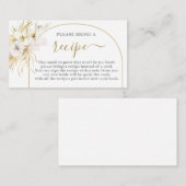 Carte de recette de Fête des mariées tropicale boh (Devant / Derrière)