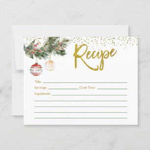 Carte de recette de Fête des mariées Winter Deck t