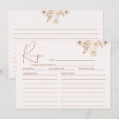 Carte de recette de Fêtes des mariées Fleurs sauva (Devant / Derrière)