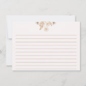 Carte de recette de Fêtes des mariées Fleurs sauva (Dos)