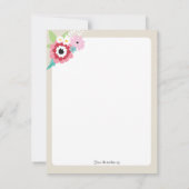 Carte de recette de fleurs en bocal Mason (Dos)