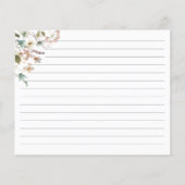 Carte de recette de fleurs sauvages (Dos)