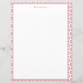 Carte de recette de flocon de neige de Noël person (Dos)