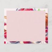Carte de recette de framboise aquarelle (Dos)