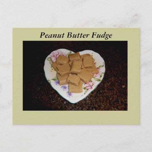 Carte de recette de fudge au beurre d'arachide (Devant)