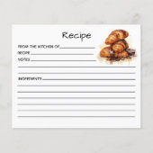 Carte de recette de gâteau (Devant)