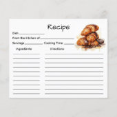 Carte de recette de gâteau (Devant)