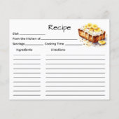 Carte de recette de gâteau (Devant)
