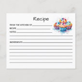 Carte de recette de gâteau (Devant)