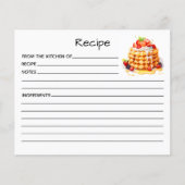 Carte de recette de gâteau (Devant)