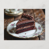 Carte de recette de gâteau au chocolat (Devant)