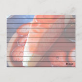 Carte de recette de gâteau au fromage à la fraise (Dos)