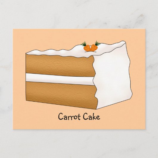 Carte de recette de gâteau carotte (Devant)