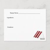 Carte de recette de gâteau de velours rouge (Dos)