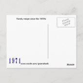 Carte de recette de glaçage au cacao moelleux (Dos)