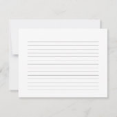 Carte de recette de glace à l'aquarelle pour enter (Dos)