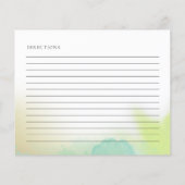 Carte de recette de jeu Margarita Lime Aquarelle n (Dos)