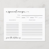 Carte de recette de la cuisine de Fête des mariées (Devant)