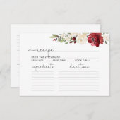 Carte de recette de la douche de la mariée de Bour (Devant / Derrière)