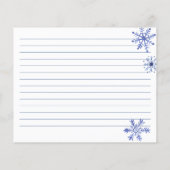 Carte de recette de la douche nuptiale hivernale (Dos)