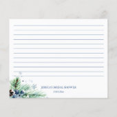 Carte de recette de la douche nuptiale hivernale (Dos)