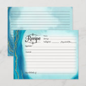 Carte de recette de la famille de Fêtes des mariée (Devant / Derrière)