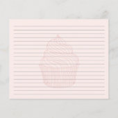 Carte de recette de la famille de gâteaux sucrés (Dos)