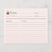 Carte de recette de la famille de gâteaux sucrés (Devant)