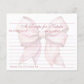 Carte de recette de la Fête des mariées de la cave (Devant)