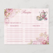 Carte de recette de la fête du thé victorien (Devant)