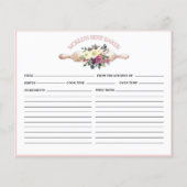 Carte de recette de la meilleure Fête des mariées  (Devant)