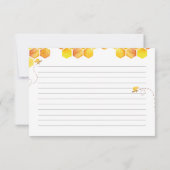 Carte de recette de la nuptiale de l'abeille aquar (Dos)