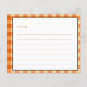 Carte de recette de la nuptiale de tournesol en bo (Dos)