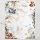 Carte de recette de la page complète du manteau à  (Dos)